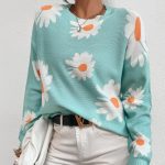 بافت گل بابونه برند shein کد ww0101-01 - تصویر 3