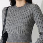 کراپ آستین دار گپ شیار درشت کد ww0301-03 - تصویر 2