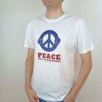 تیشرت مردانه طرح صلح برند GIORDANO کد mtsh0804 - تصویر 2