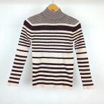 بافت گپ راه راه یقه ایستاده کد ww0501-01