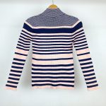 بافت گپ راه راه یقه ایستاده کد ww0501-03 - تصویر 2