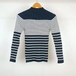 بافت گپ راه راه یقه سانگ کد ww0601-02