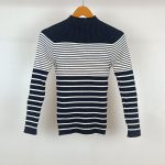 بافت گپ راه راه یقه سانگ کد ww0601-02 - تصویر 5