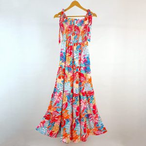 پيراهن زنانه بلند ساحلی کد wsht0601-01