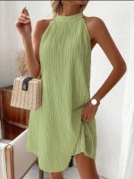 پيراهن زنانه یقه هالتر برند shein کد wsht0406-02 - تصویر 2