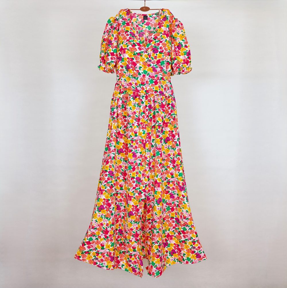 پیراهن بلند گلدار برند shein کد wsht0411-01