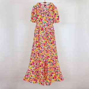 پیراهن بلند گلدار برند shein کد wsht0411-01