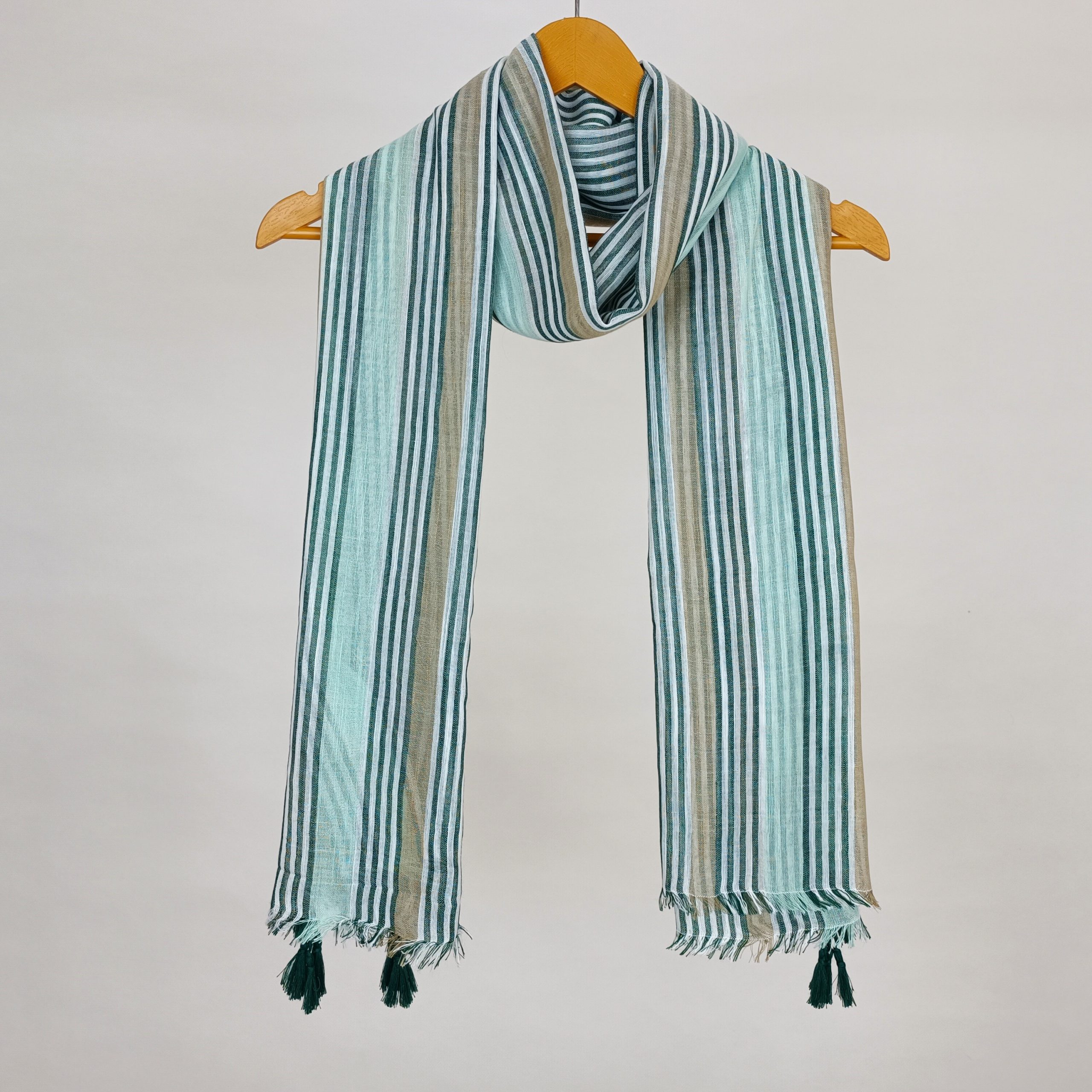 wsc0101-04.1 شال لینن راه راه برند susu کد wsc0101-04