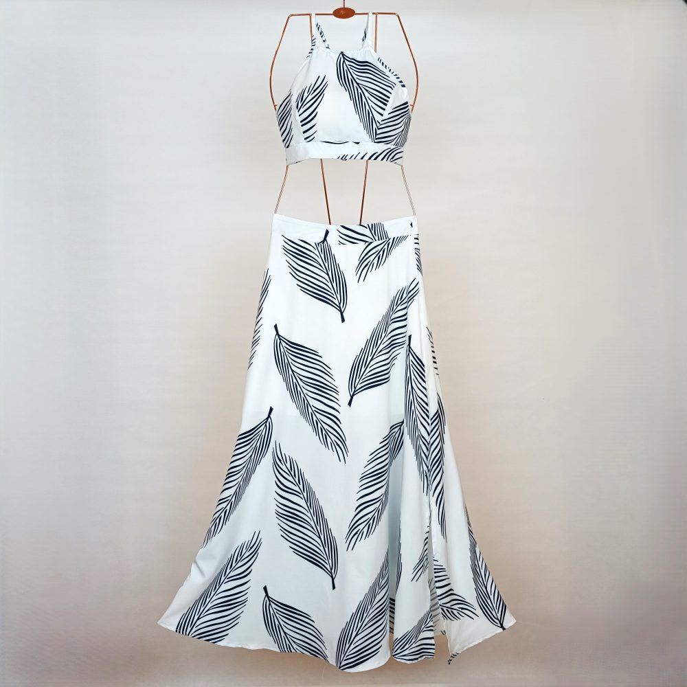 ست نیم تنه و دامن برند shein کد wsht0412-01