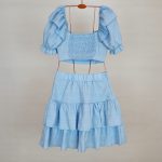 ست نیم تنه و دامن کوتاه برند shein کد wsht0413-01 - تصویر 3