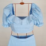 ست نیم تنه و دامن کوتاه برند shein کد wsht0413-01 - تصویر 5