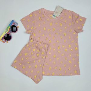 ست دخترانه تیشرت و شلوارک برند لوپیلو kgtshsh0101-01