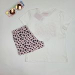 ست دخترانه تیشرت و شلوارک برند باربی کد 01-kgtshsh0301 - تصویر 3