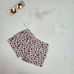 ست دخترانه تیشرت و شلوارک برند باربی کد 01-kgtshsh0301 - تصویر 4