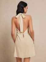 پیراهن کوتاه لینن برند shein کد wsht0415-01 - تصویر 4