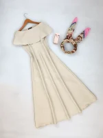 پیراهن بلند یقه قایقی برند shein کد wsht0414-01