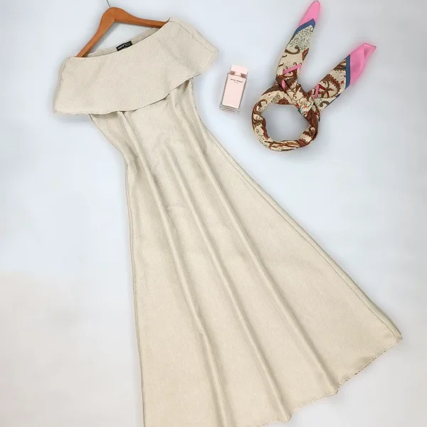 پیراهن بلند یقه قایقی برند shein کد wsht0414-01