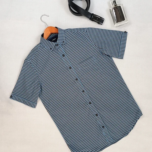 پیراهن مردانه آستین کوتاه برند walbusch کد msht0402-01