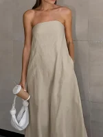 پیراهن بلند دکلته برند shein کد wsht0416-02 - تصویر 2