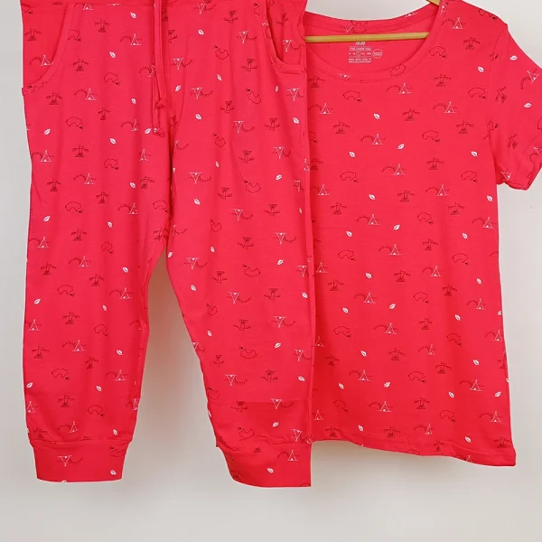 تیشرت شلوارک راحتی زنانه برند H&M کد wtshsh0201-03