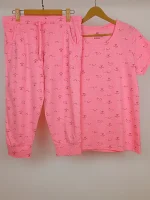 تیشرت شلوارک راحتی زنانه برند H&M کد wtshsh0201-04
