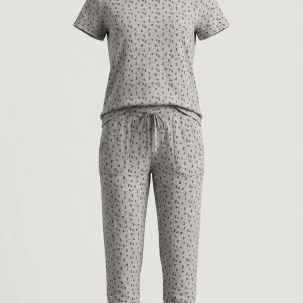 تیشرت شلوارک راحتی زنانه برند H&M کد wtshsh0201-01