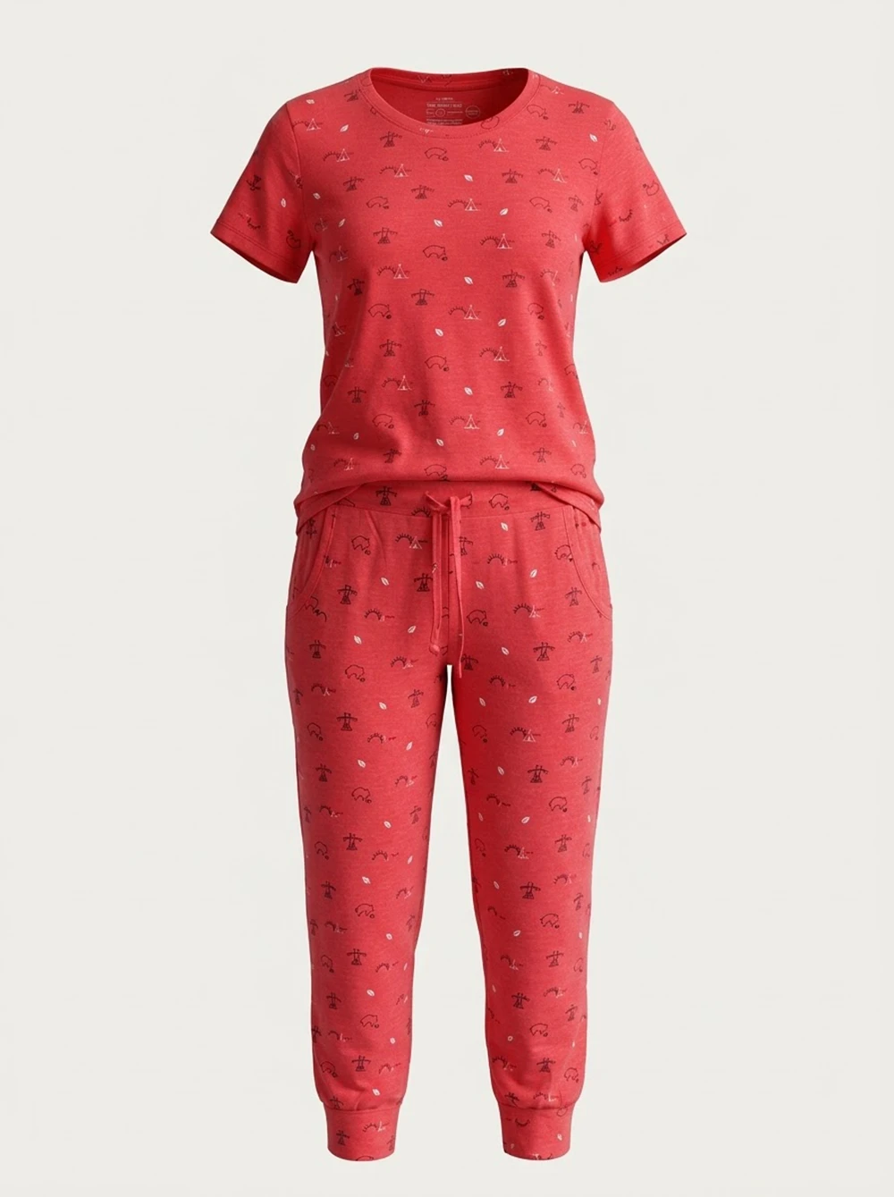 تیشرت شلوارک راحتی زنانه برند H&M کد wtshsh0201-03