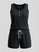 تاپ شلوارک زنانه برند H&M کد wttsh0101-03