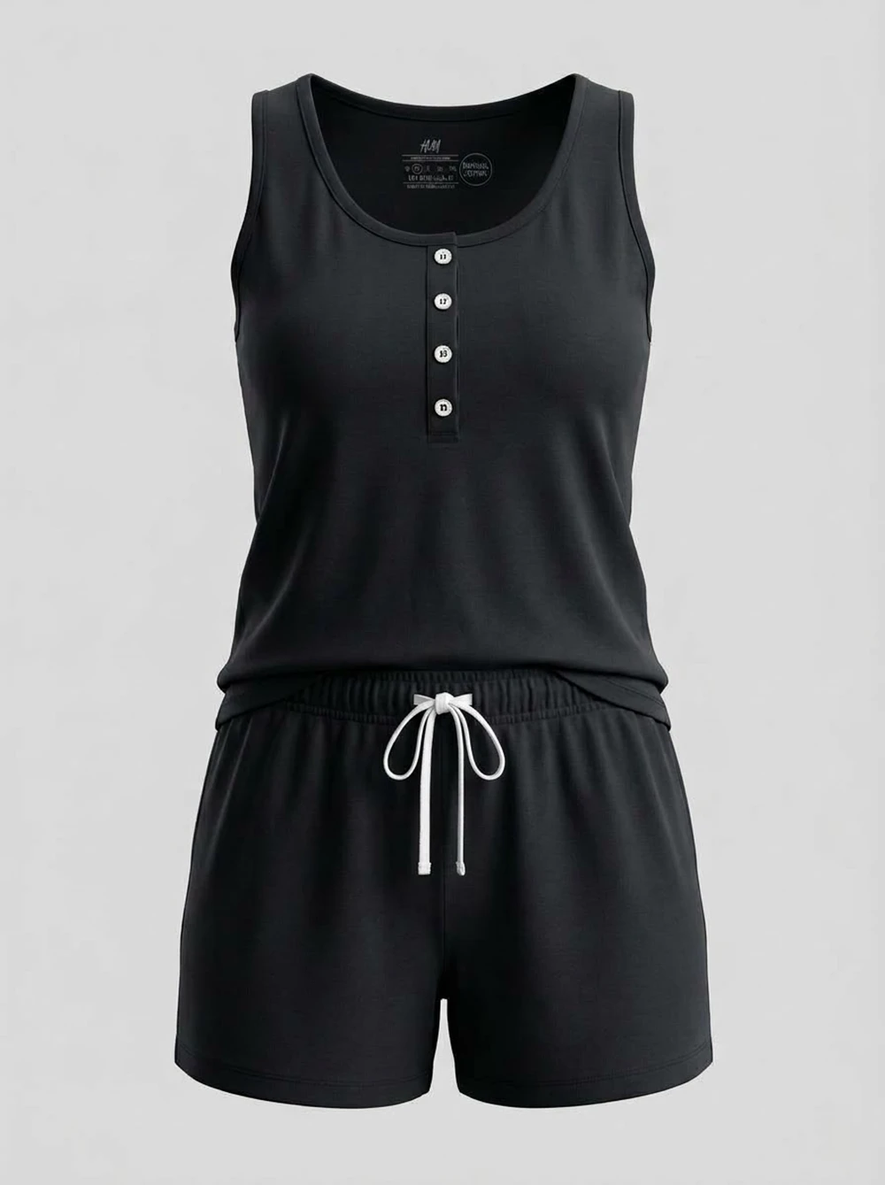 تاپ شلوارک زنانه برند H&M کد wttsh0101-03