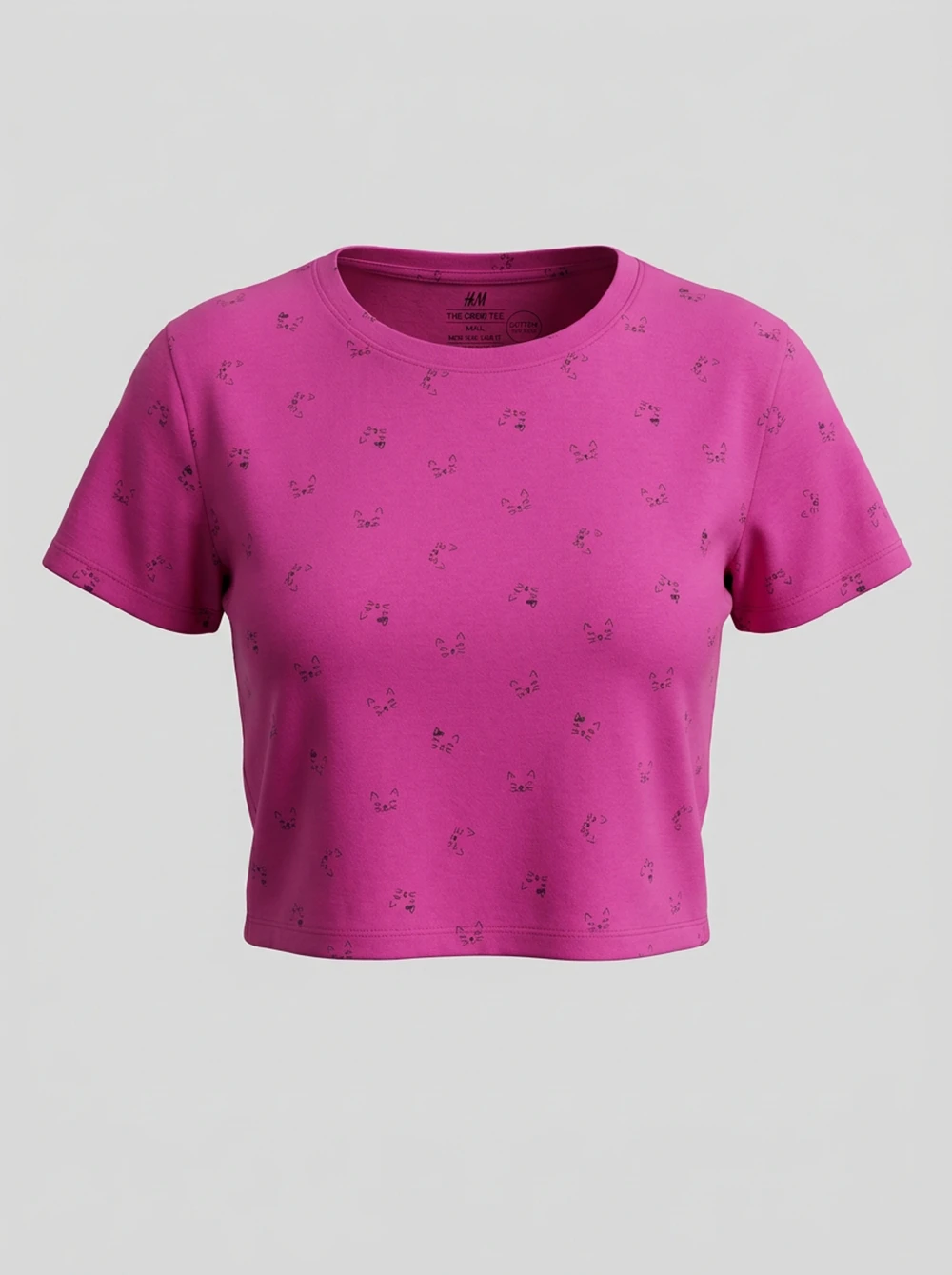 کراپ زنانه برند H&M کد wcsh0101-01